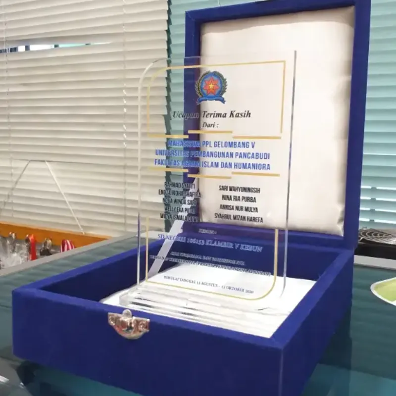 Custom Acrylic Plaque for PPL (Field Teaching Practice) Appreciation